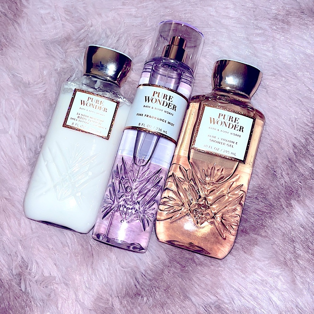 New! Bath and body works PURE WONDER bundle!